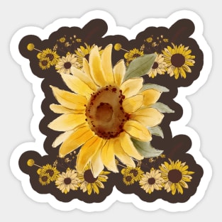 Spring Sunflower Sticker